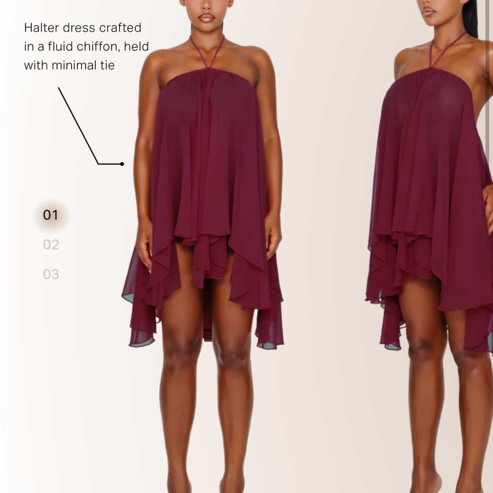 Coucoo Thar Red Wine Dress